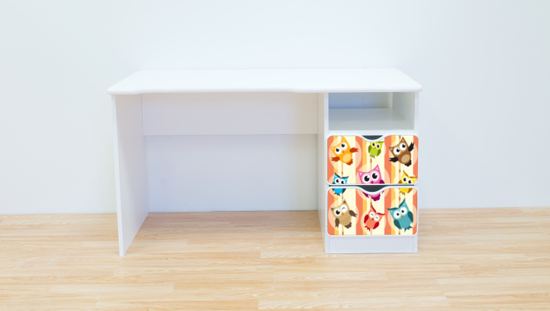 Becks písací stolík pravý Sovičky